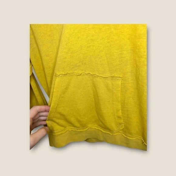Zyia Active Yellow V Neck Hoodie Size Small - Picture 3 of 7